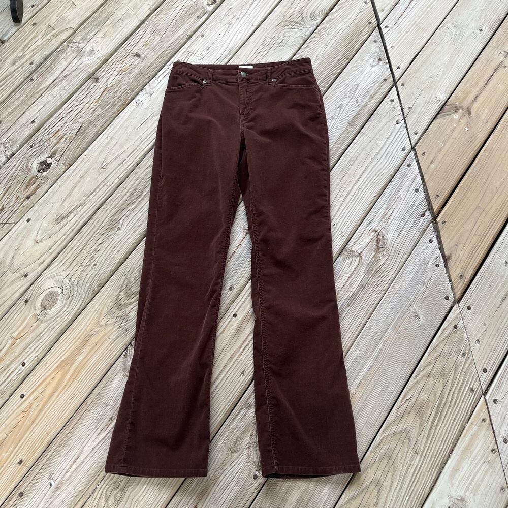 Chico’s Women's Brown Flare Leg Corduroy Pants Size 0.5 (Small)